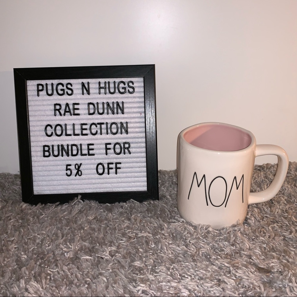 Rae Dunn Mom Mug with Pink Interior
